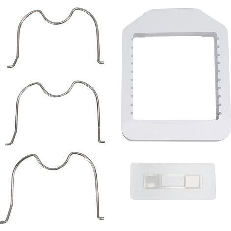Range-couvercles en plastique blanc pour cuisinière, support de rangement en forme de U pour couvercles de casseroles, organiseur de couvercle de cuisine (1/5)