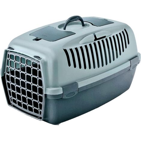 Cage gulliver 3, bleu, taille 40 x 61 x 38 cm, transport pour chien max 12 kg. - animallparadise (1/3)