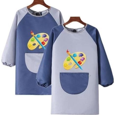Delantal de pintura infantil - - Modelo - Impermeable - Mangas largas - Bolsillo (1/4)