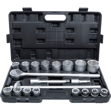 BGS 1202 cassetta 20 pz. cricchetto 50 cm chiavi a bussola 3/4 profilo esagonale (1/4)