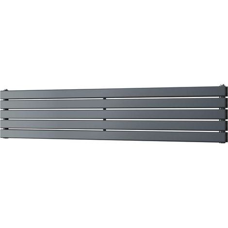 Typhoon Axis - Anthracite Horizontal Radiator H340mm x W1600mm Double Panel