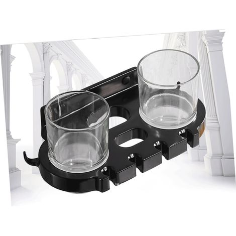 Toothbrush Organizer No Drilling Required with Double Cup