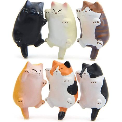 20246 pièces de chats rigolos, accessoires de décoration pour réfrigérateur et cuisine, parfaits pour un tableau blanc. (1/5)