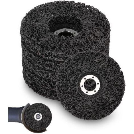 Schleifscheibe, 125 x 22 mm, Schleifscheibe für Winkelschleifer, CSD-Schleif- und Reinigungsscheibe, grobe Reinigungsscheibe zum Entfernen von Rost von Lack