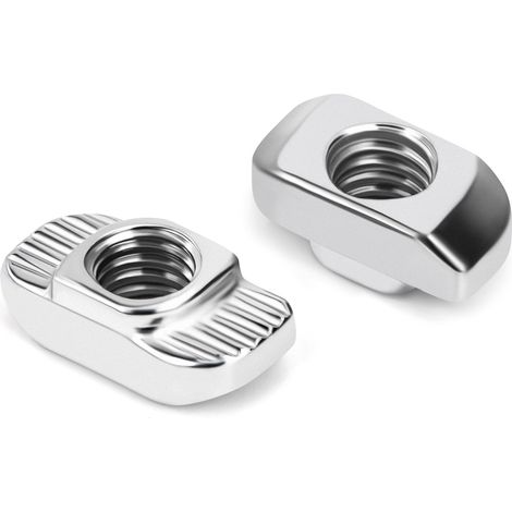 Écrous à T M6 Écrous à Tête Marteau en Acier au Carbone Écrous pour Rainure en T 8mm pour Série 3030 Profilé en Aluminium 40 Pièces (1/5)