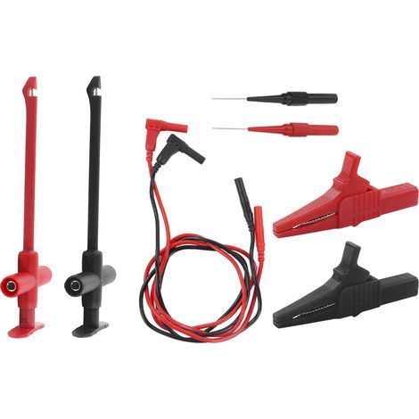 Fils de sondes de test Kit de fils de test pour multimètre PA en laiton PVC 30VAC-60VDC Maximum 19A (1/5)