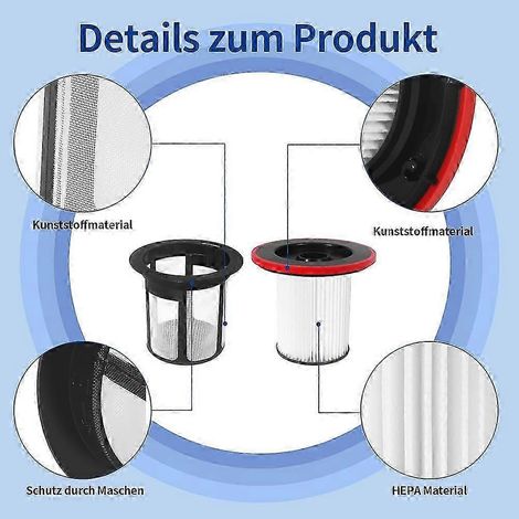2 filtres pour aspirateur Bosch Unlimited 6, accessoires et pièces de rechange, édition 1023