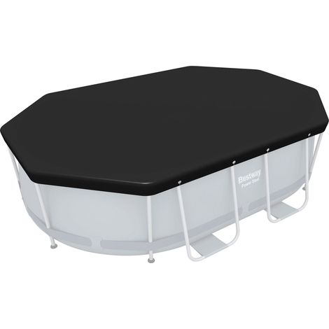 Pool PVC-Abdeckplane 305 x 184 cm für Power Steel™ Oval Pools (1/10)