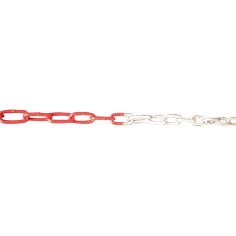 Cordone Rosso / Plastica Bianca, Plastica 6 Mm, Pacchetto 25M