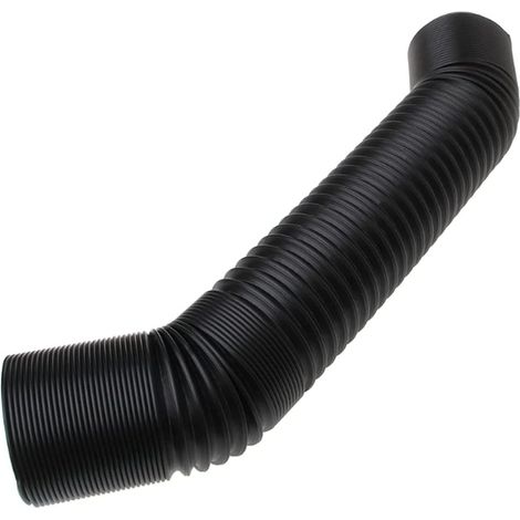Ansaugschlauch für Turbolader, 1 m, 76 mm, passend für Luftfilter 1XCF, schwarz, flexibler Ansaugschlauch für Autos