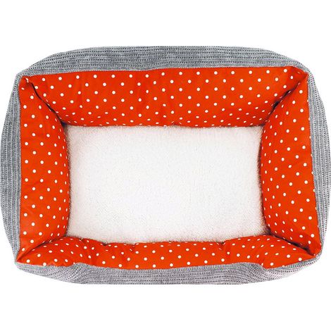 Cuccetta natalizia a pois per cani e gatti 60x40 cm (1/2)