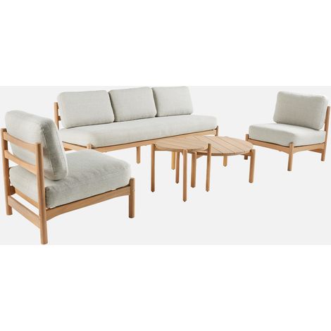 Set da giardino in legno di acacia, 5 posti (1/5)