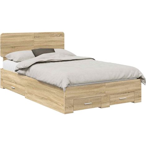 Maison Exclusive - Estructura de cama con cabecera Roble Sonoma 1 (1/5)