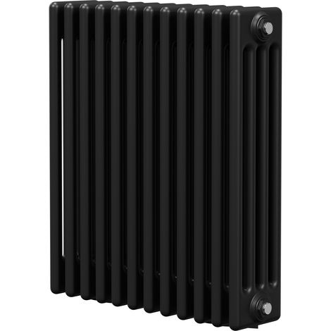Colore Colosseum Matt Black 600mm x 548mm Quadruple Panel Radiator (1/5)