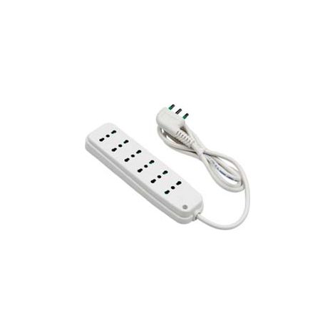 MULTIPRESA 6 POSTI BIPASSO LINEA RETAIL- - bianca 47410 - 2 pezzi FANTON