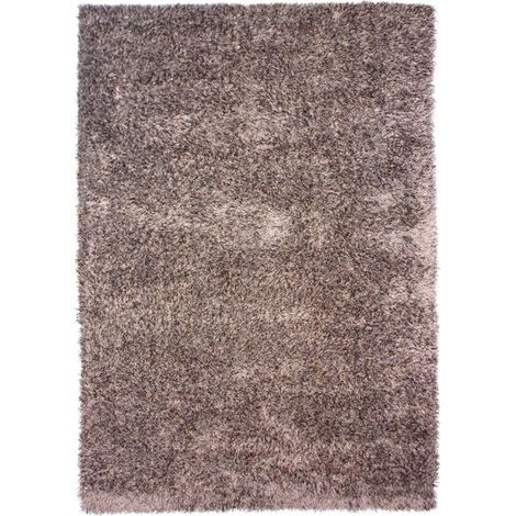 SCANDINAVE - Tapis à poils longs toucher laineux beige 120x170 (1/3)