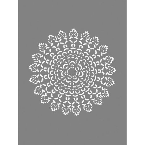 Pochoir Ornement, 15,25x20,32cm, 1 pce.