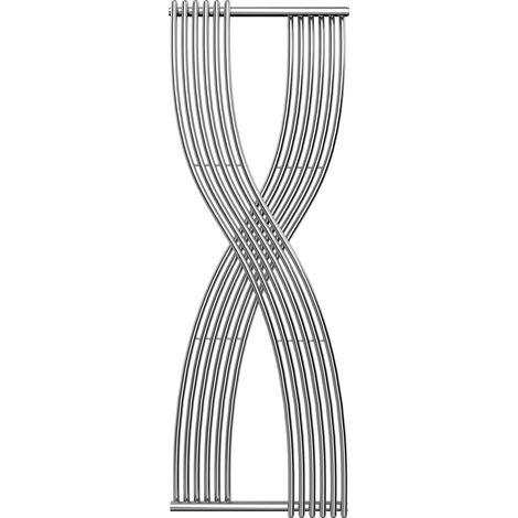 Reina Dimaro Designer Vertical Radiator 1760mm H x 620mm W Chrome (1/5)