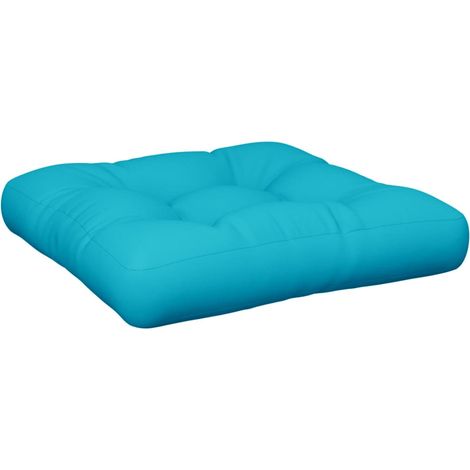 Coussin d'extérieur，Coussin de palette turquoise 58x58x10 cm tissu oxford CFW657478 (1/5)