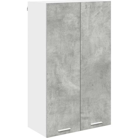 Maison Exclusive - Armadio pensile con porta Grigio cemento 60 x 31 x 100 cm