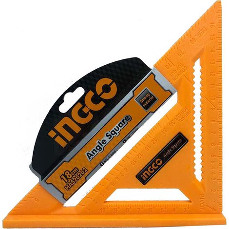 SQUADRA MULTIFUNZIONE 18CM IN ABS CON BORDI A RILIEVO (1/4)