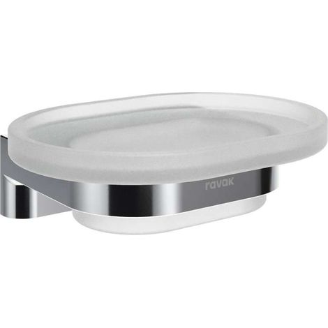 Ravak Chrome - Seifenschale mit Halter, Glas/Chrom X07P1362 (1/4)