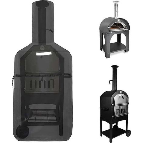 Housse de protection pour four à pizza en tissu Oxford robuste, imperméable, résistante aux intempéries et à la poussière (1/5)