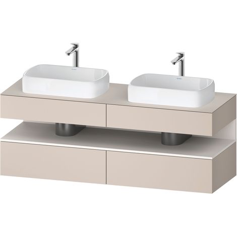 Duravit Collection One Meuble sous-vasque sur console, 2 tiroirs,