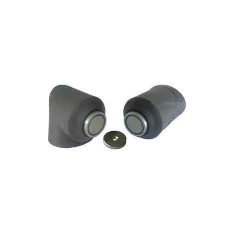 Tope de puerta magnético universal 161340 MONIN - Gris - Fuerza 35Kg - 161340