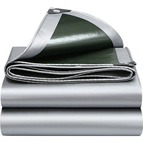 Plane Silber und Grün 240 g/m2 2 x 8 m (1/4)