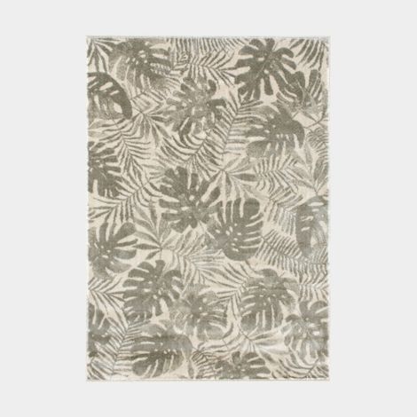 Tapis de salon en velours - Amazonie - Motif jungle feuillage tropical - 200 x 290 cm (1/5)