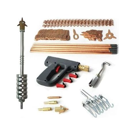 Accessoires Boîte de réparation de tôlerie Outil de réparation de Bosses de Voiture Kit de réparation de carrosserie pièces de rebossage de Voiture réparation de bosselage extracteur de Soudure (1/5)