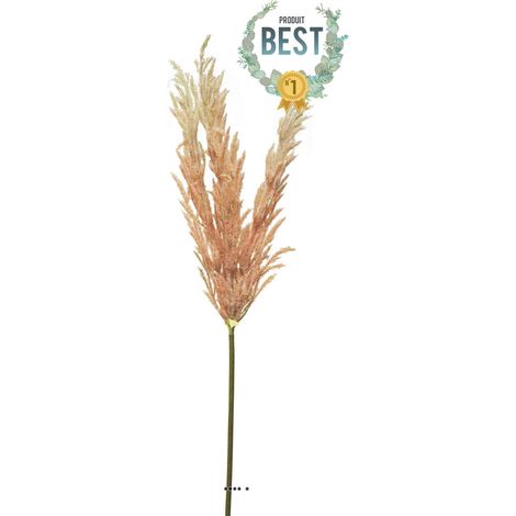 Herbe des prairies artificielle en piquet, H 99 cm Rose - BEST - couleur: Rose (1/4)