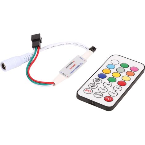 Mini telecomando a infrarossi a 21 tasti – controller LED – per strisce WS2811 / WS2812B – DC 5-24V