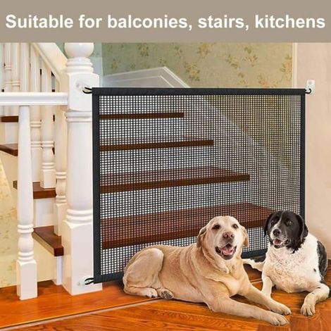 Barrière de sécurité - - 180x75cm - Sans perçage - Bébé et chien BARRIERE DE SECURITE BEBE (1/4)