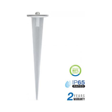 Punta de aluminio V-TAC para faros LED Color blanco diámetro: 60 mm Alto: 265 mm