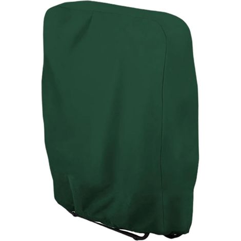 Housse De Chaise - Oxford 210D Imperméable Anti-UV Coupe-Vent Anti-Poussière - Pour Chaise Pliante Jardin Extérieur - Vert - 80x93 cm