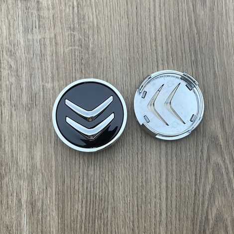 4 Stück 60 mm Radnabenkappen für Citroen C1 C2 C3 C4 Picasso Aircross Elysee Radnabenkappen wasserdichte staubdichte Radnabenabdeckungen Felgenschutz, schwarz (1/5)