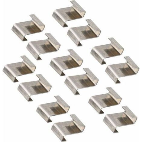 Greenhouse Glazing Wire Clips, Stainless Steel Greenhouse Glass Window Fixing Clips Z Type Glazing Clips (1/4)