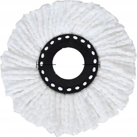 Housse absorbante en microfibre pour balai rotatif (1/2)