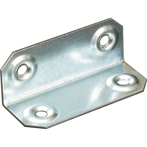 Lastrina piastrina angolare metallica acciaio zincato forata 20 x 20 mm 100 pezzi art. 119 SIPA