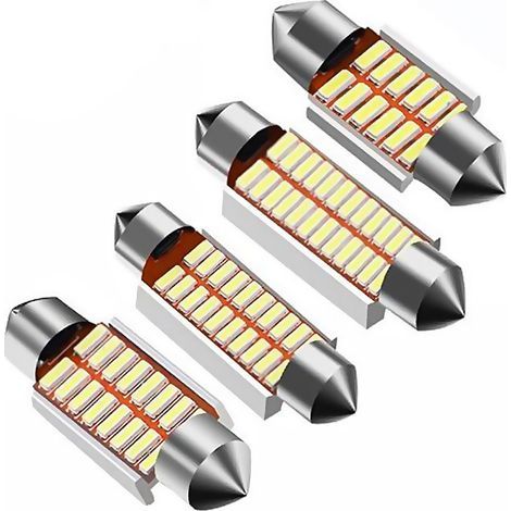 C5W C10W 31mm 36mm 39mm 41mm Festoon 4014 LED Ampoule Intérieure Voiture Plaque Immatriculation 12V 3W (1/5)