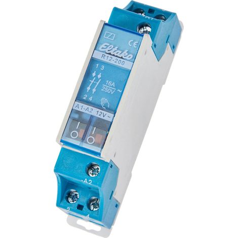 Eltako R12-200-12V Relè di commutazione Tensione nom.: 12 V Corrente di commut. max.: 8 A 2 NA 1 pz. (1/3)