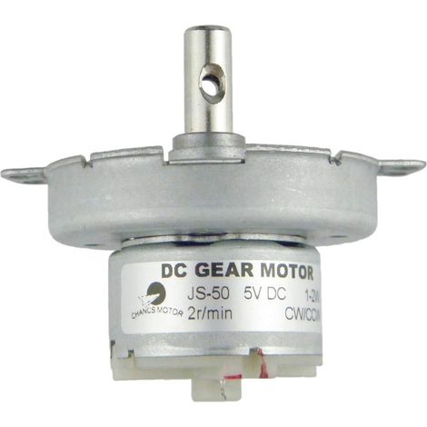 Micromoteur à micro-ondes JS-50 DC 5V 2RPM Moteur à vitesse lente Moteur électrique à engrenages (1/5)