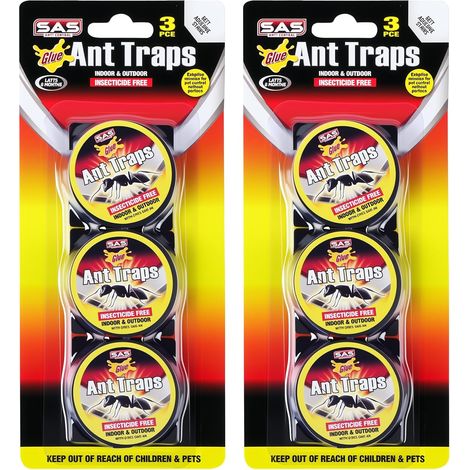 Anti-Fourmis Séduction, 6 Boîtes Anti-Fourmis Maison Approche et Evitement, Piège à Fourmi en Intérieur & Extérieur, Prêt À l'emploi, Non Toxique Inodore (A)