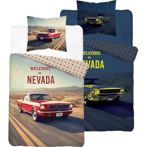 Im Dunkeln leuchtende Bettwäsche 140x200 Willkommen in Nevada (1/5)