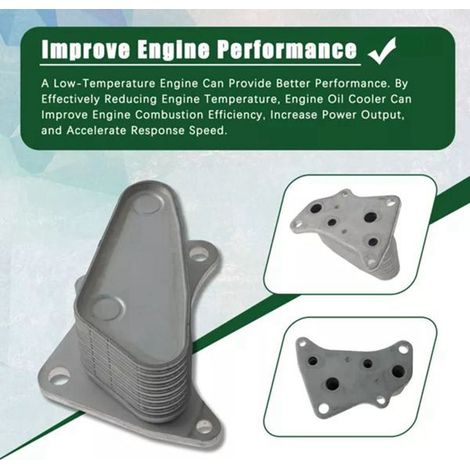 1 Farbe: Silber Material: Metall Motorölkühler für Chevrolet