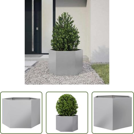 Pflanzenkübel - Pflanzkübel Sechseckig 69x60x45 Verzinkter Stahl (1/5)