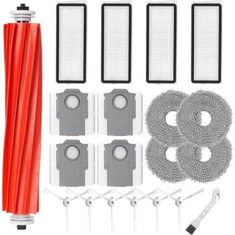 Kit d’Accessoires de Rechange pour Robot Aspirateur – Brosse Principale, Filtres HEPA, Serpillières et Brosses Latérales (1/4)