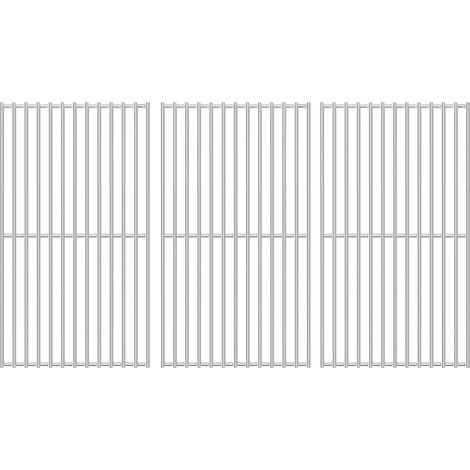 3 Pack Stainless Steel BBQ Grill 41.5 x 70.5 cm for Big FRED Taino Platinum 4+2, Taino Black 4+2, for Chicago 4, 3662, Replacement Parts (1/5)
